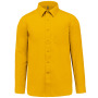 Overhemd in onderhoudsvriendelijk polykatoen-popeline heren Yellow 5XL