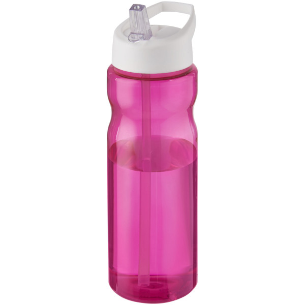 H2O Active® Base 650 ml spout lid sport bottle - Magenta/White