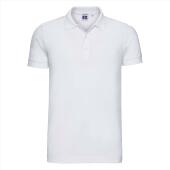 RUS Men Fitted Stretch Polo, White, 3XL