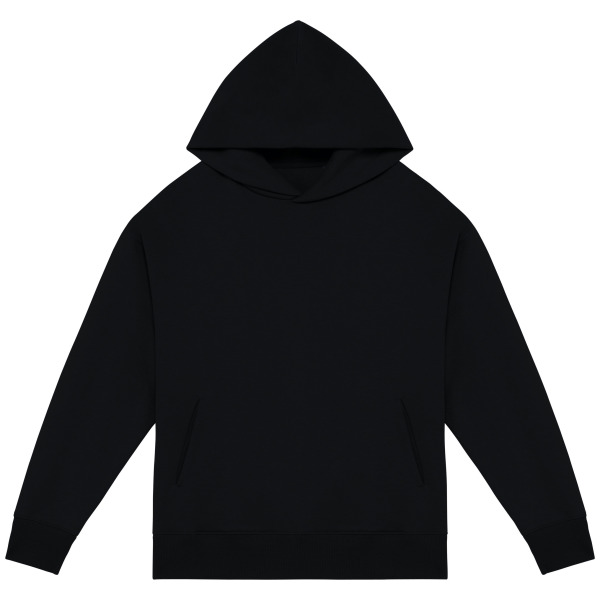 Ecologische uniseks oversized sweater met capuchon Black 3XL