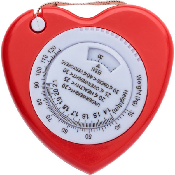ABS BMI tape measure red