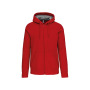 Hooded sweater met rits Red XXL