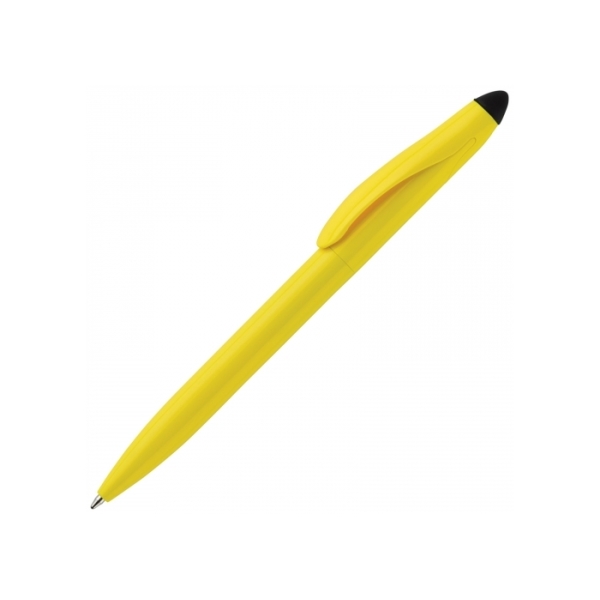 Balpen Touchy stylus hardcolour - Geel / Zwart