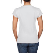 Gildan T-shirt V-Neck SoftStyle SS for her 000 white L