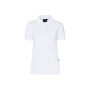 PF 6 Ladies' Workwear Polo Shirt Modern-Flair, from Sustainable Material , 51% GRS Certified Recycled Polyester / 47% Conventional Cotton / 2% Conventional Elastane - white - 2XL