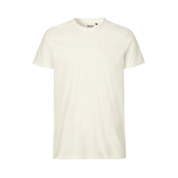 Neutral mens fitted t-shirt-Nature-L