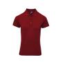 Ladies Coolchecker® Plus Piqué Polo Shirt, Burgundy, L, Premier