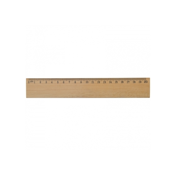 Houten liniaal 20cm