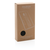 Ukiyo Aware™ 180gr 4-delige set recycled katoenen servetten, zwart