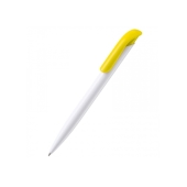 Ball pen Atlas hardcolour - White / Yellow