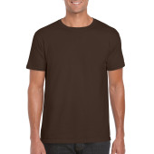 Gildan T-shirt SoftStyle SS unisex 105 dark chocolate S