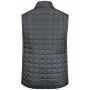 Men's Knitted Hybrid Vest - grey-melange/anthracite-melange - S