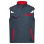 Workwear Softshell Vest - COLOR - - carbon/red - S
