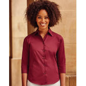 Tailored Blouse with 3/4 Sleeves Tailored Blouse with 3/4 Sleeves