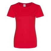 AWDis Ladies Cool Smooth T-Shirt, Fire Red, XS, Just Cool