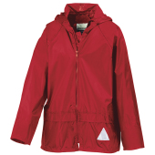 Junior Waterproof Jacket/Trouser Set - Red - S (5-6/116)