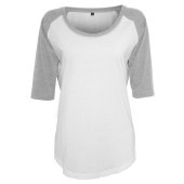 Dames 3/4 Contrast Raglan Tee Dames 3/4 Contrast Raglan Tee