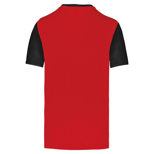 Tweekleurige jersey met korte mouwen voor kinderen Sporty Red / Black 12/14 ans