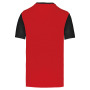 Tweekleurige jersey met korte mouwen voor kinderen Sporty Red / Black 10/12 jaar