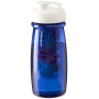 H2O Active® Pulse 600 ml sportfles en infuser met flipcapdeksel - Transparant blauw/Wit