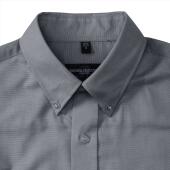 RUS Men LSL Clas. Oxford Shirt, Silver, L