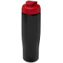 H2O Active® Tempo 700 ml sportfles met flipcapdeksel - Zwart/Rood