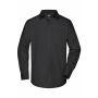 Men's Business Shirt Long-Sleeved - black - S