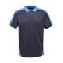 Contrast Coolweave Polo - Navy/New Royal_CC - 4XL