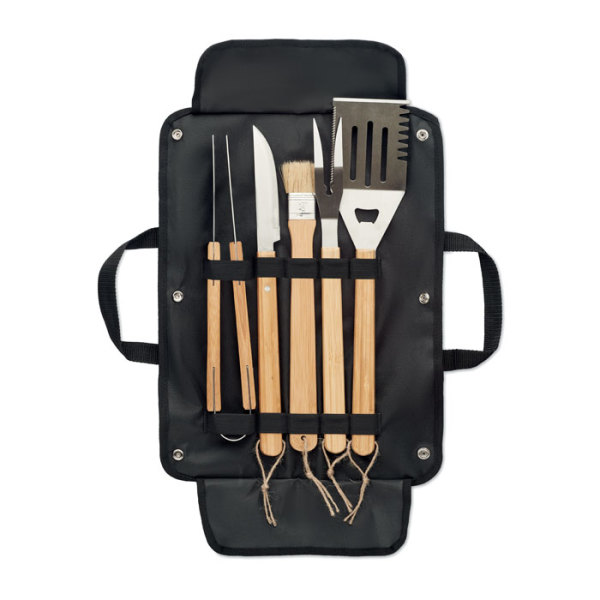 ALLIER - 5 BBQ tools in pouch