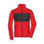 Men's Fleece Jacket - red/black - S