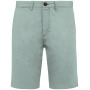 Heren bermuda  chino- 235 gr/m2 Jade Green 50 FR