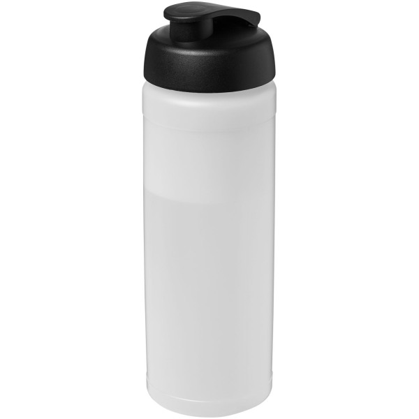 Baseline® Plus 750 ml flip lid sport bottle - Transparent/Solid black