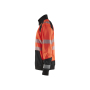 Sweatshirt met halve rits High Vis