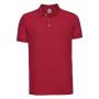 Men's Fitted Stretch Polo, Classic Red, 3XL, RUS