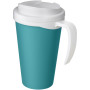 Americano® Grande 350 ml mug with spill-proof lid - Aqua blue/White