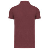BIO piqué herenpolo korte mouwen Wine Heather 3XL