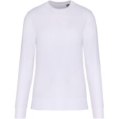 Ecologische sweater met ronde hals White XS