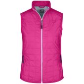 Ladies' Hybrid Vest - pink/silver - XXL