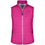 Ladies' Hybrid Vest - pink/silver - S