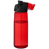 Capri sportflaska - Transparent röd