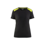 Dames T-shirt bi-colour Dames T-shirt bi-colour