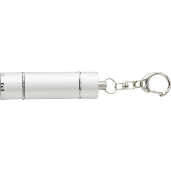 ABS 2-in-1 key holder silver