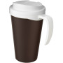 Americano® Grande 350 ml mug with spill-proof lid - Brown/White