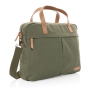 Impact AWARE™ 16 oz. recycled canvas laptop bag, green