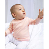 Baby Longsleeve Top - Heather Grey Melange - 3-6