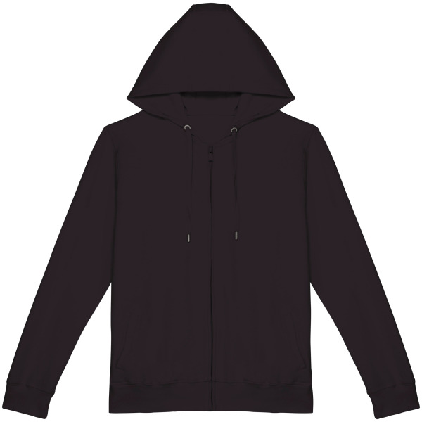 Uniseks sweater Terry280 met capuchon en rits - 280 gr/m2 Washed black XXS