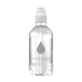 Bronwater 330 ml met sportdop - transparant - Prijs is inclusief full color opdruk op etiket
