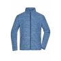 Men's Fleece Jacket - blue-melange/navy - S