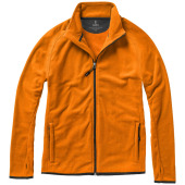 Brossard fleece heren jas met ritssluiting - Oranje - 3XL