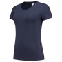 T-shirt V Hals Fitted Dames 101008 Ink XXL
